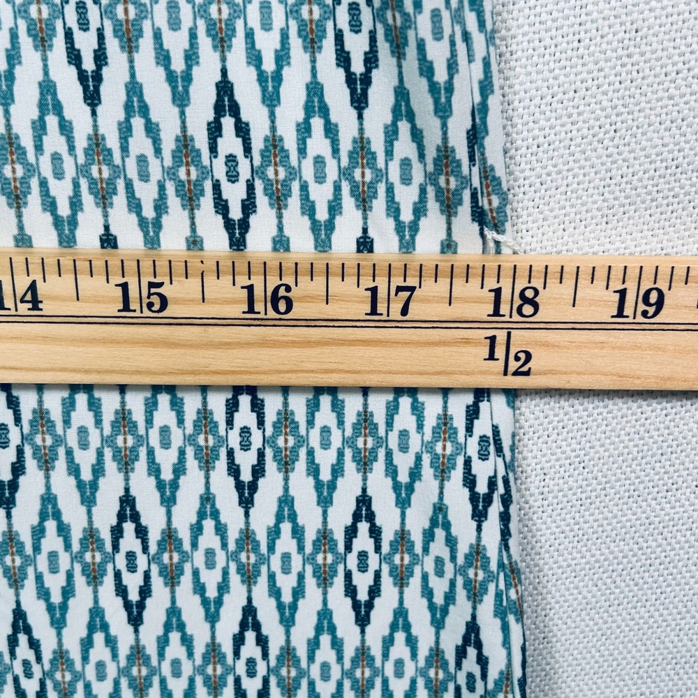 Eddie Bauer Midi Shirt Dress S Teal Geometric Tribal Sleeveless Athletic Outdoor - Picture 10 of 11